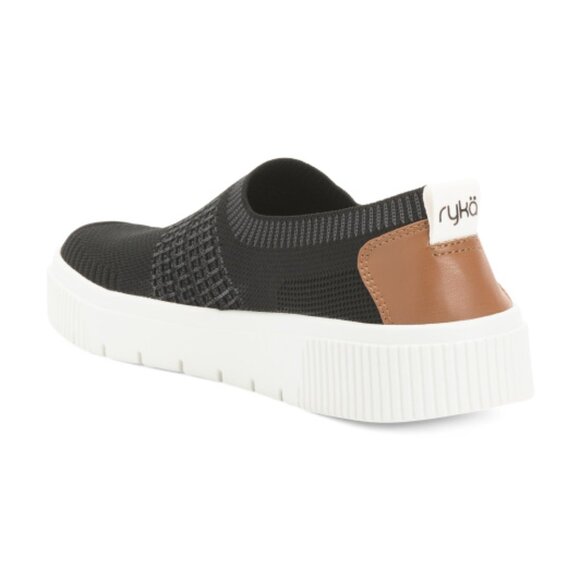NEW RYKA Vista Slip On Sneakers for women in black 7253j2 - Picture 3 of 5